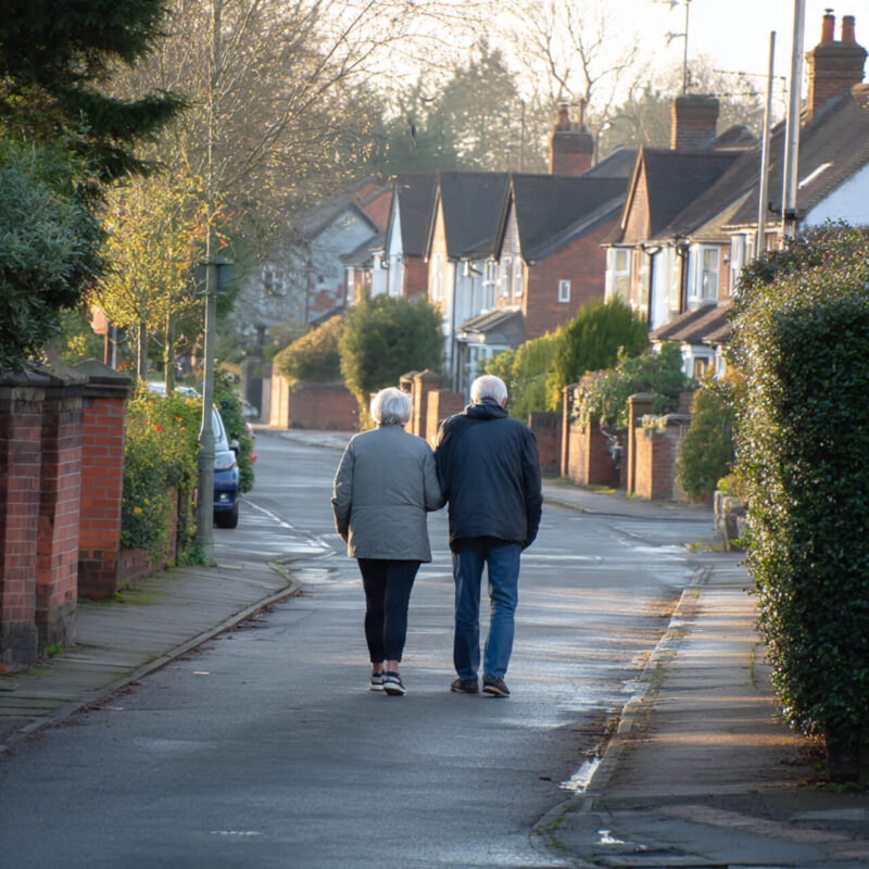 Couple walking together for quality time - how to start a walking habit with your partner for connection