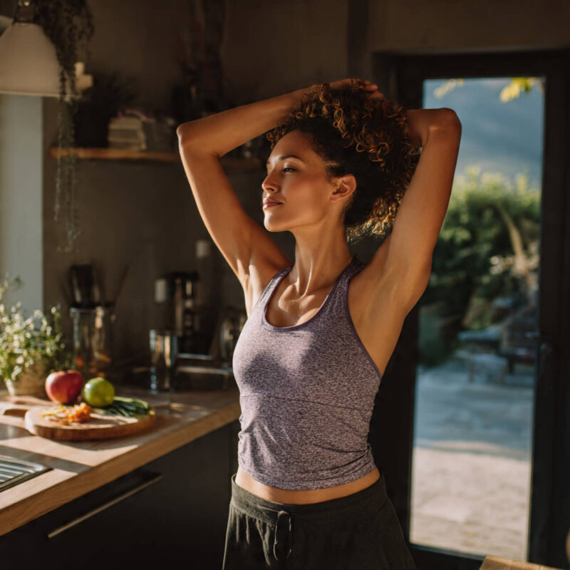 Person building healthy habits showing growth mindset in daily routine