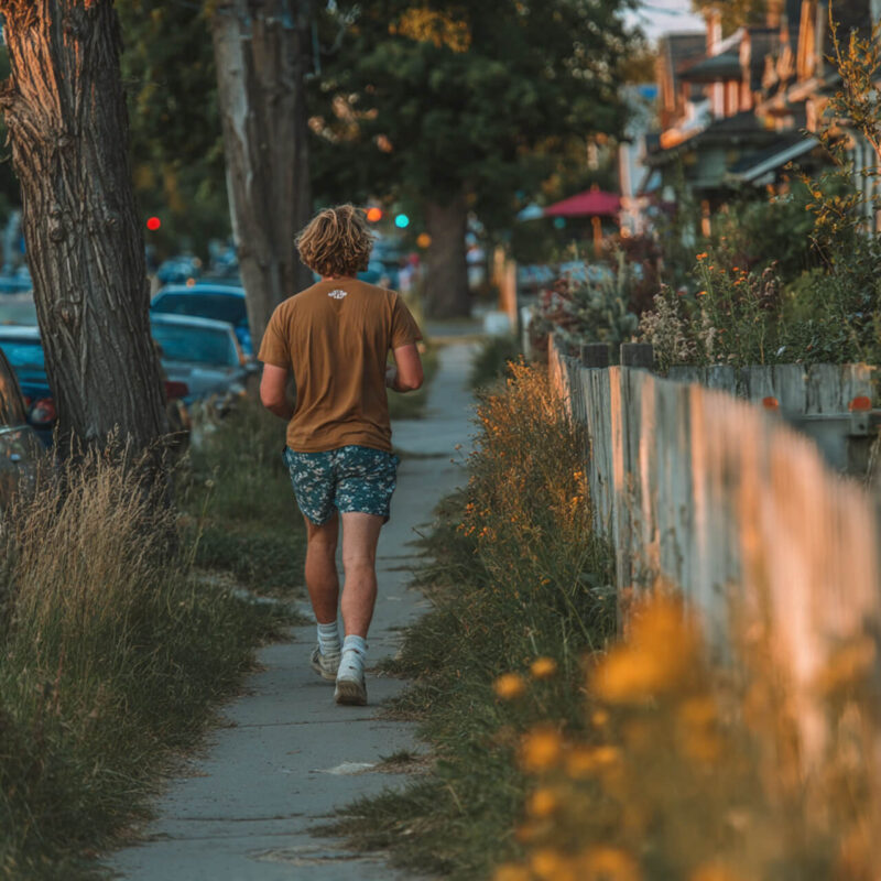 Represents calm, consistent movement — the Everyday Mastery approach to exercise. Works beautifully for the “start small,” “walking habit,” or closing section visuals.