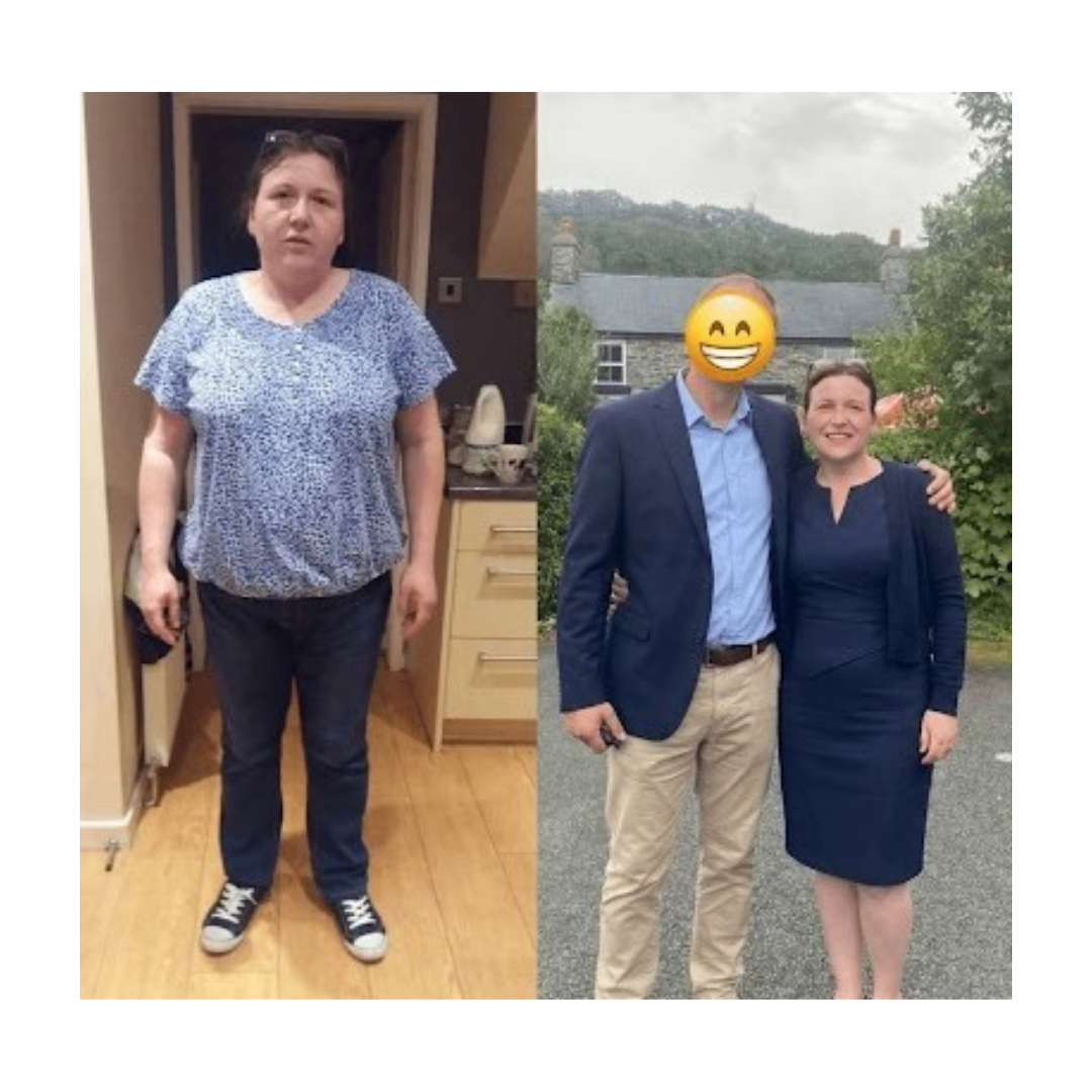 kelly B Life Transformation pic before and after weight loss 4.5 stones
